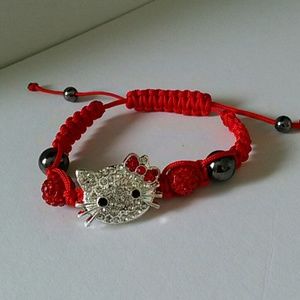 Sparkling Hello Kitty Shamballah Bracelet