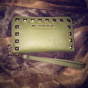 Michael Kors Green Studded wallet