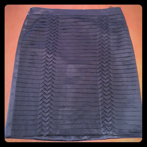 Black Sateen Skirt