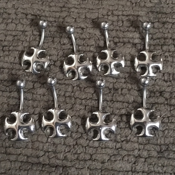 Chopper Cross Belly Ring - Picture 1 of 1