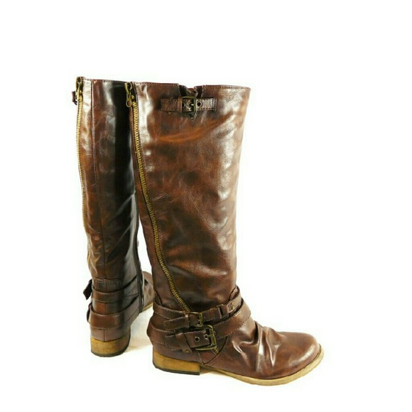 Carlos Santana Hanna2 Cognac Tall Shaft Boots