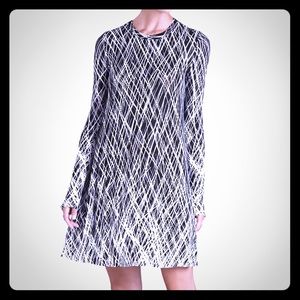 BCBG Maxazria Jeanna Dress in Black and White