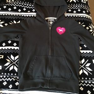 PINK black full zip
