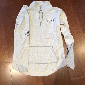 Pink quarter zip