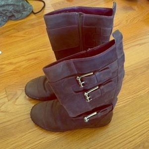 Brown Cole Haan Nike air boots