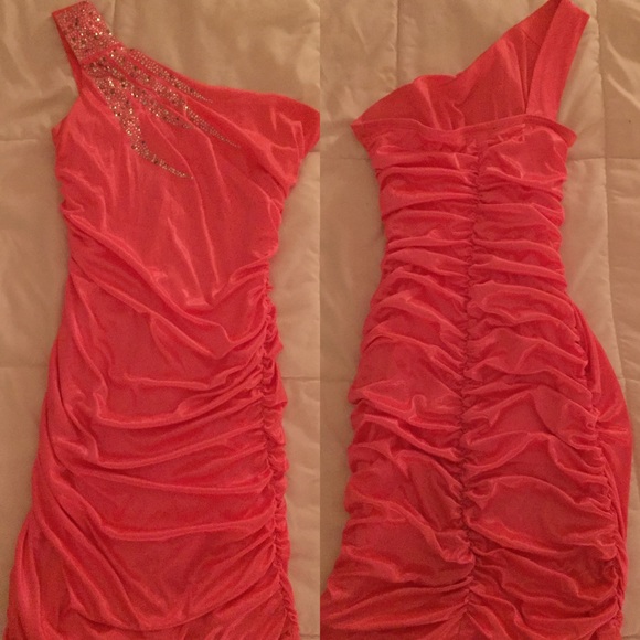 Little Pink One Shoulder Dress