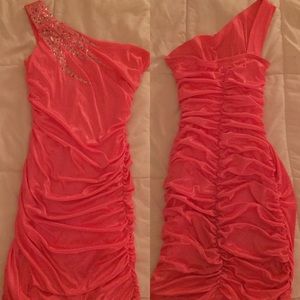 Little Pink One Shoulder Dress