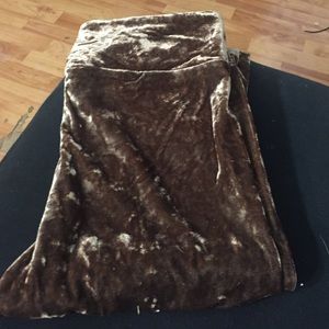 velvet tan/beige leggings