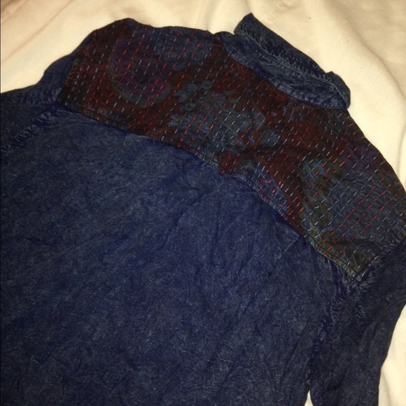 Staring At Stars embroidered chambray button down - Picture 3 of 4