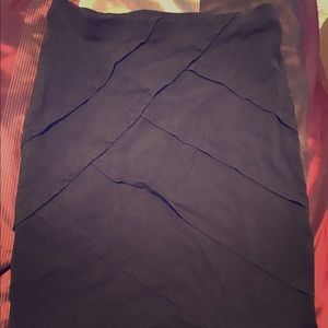 Black pencil skirt