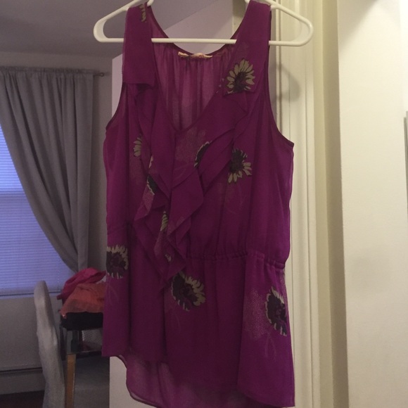 Rebecca Taylor- Floral Print Silk Tank