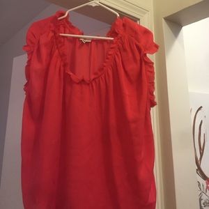JOIE- Coral/Pink silk blouse
