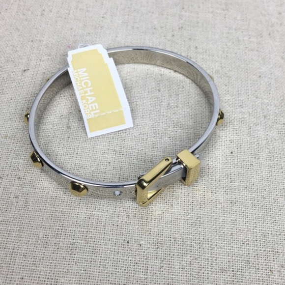 Michael Kors silver and gold belt buckle bracelet - Picture 4 of 4