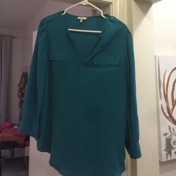 JOIE Marlo blouse. Peacock green.