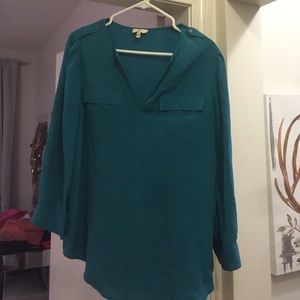 JOIE Marlo blouse. Peacock green.