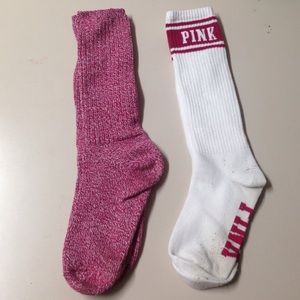 PINK Knee High Socks