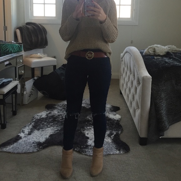 Brown leather Michael Kors belt - Picture 2 of 4