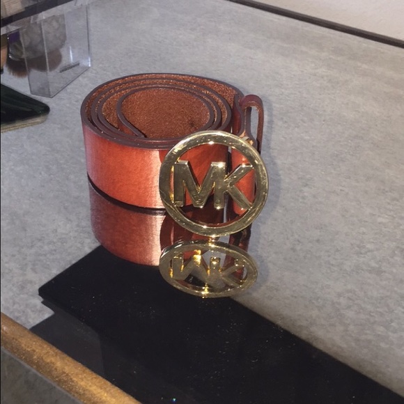 Brown leather Michael Kors belt - Picture 4 of 4