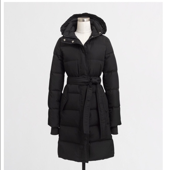 J Crew belted puffer coat