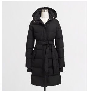 J Crew belted puffer coat