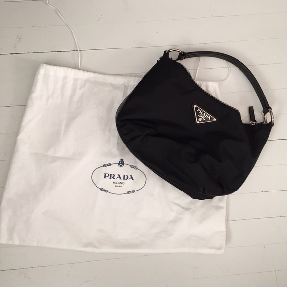 Prada Black Nylon Medium Handbag