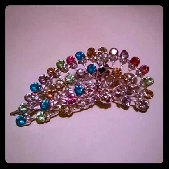 *SOLD*  Peacock Blinged hair pin * SOLD *