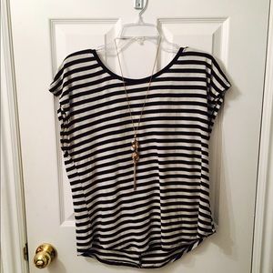 Forever 21 black and white striped shirt