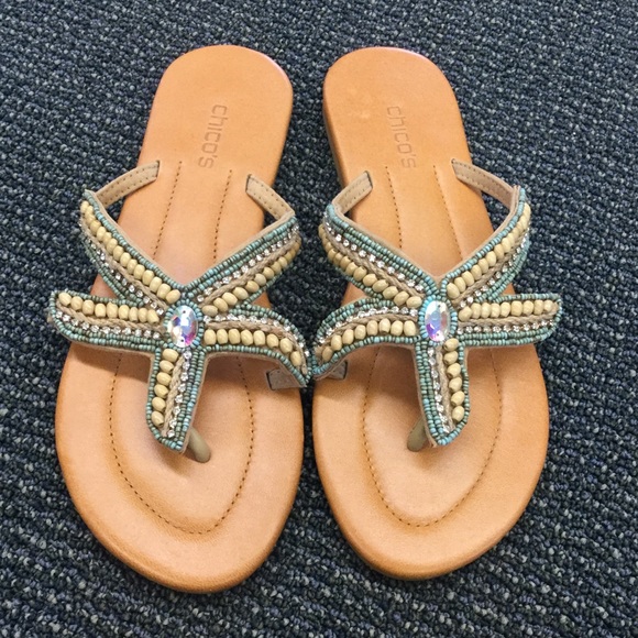 New Chico's starfish sandals