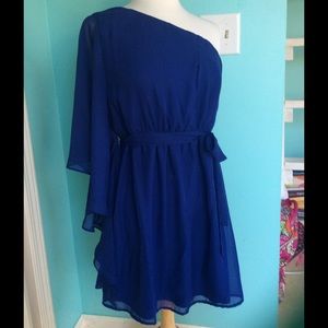 Royal Blue Lily Rose One Shoulder Dress
