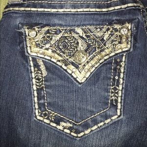Size 23 Skinny legged Miss me jean!
