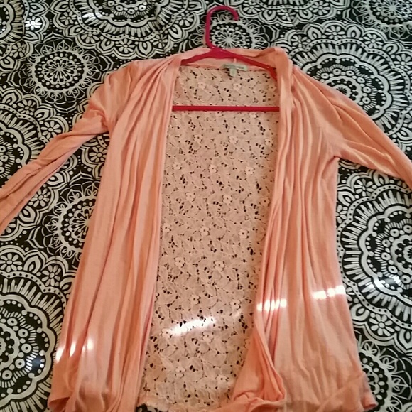 Salmon color cardigan