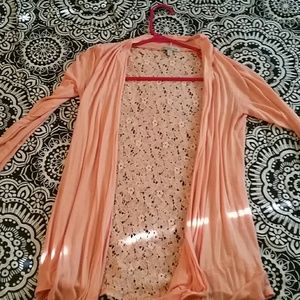 Salmon color cardigan