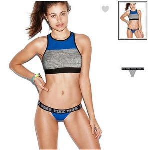 PINK LOGO M Thong panties