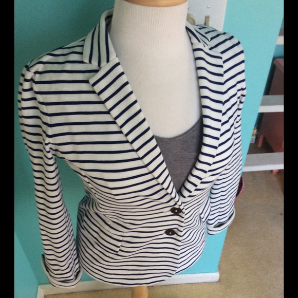 J.Crew Stripped Maritime Blazer
