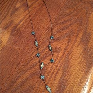 Park lane blue crystal necklace.