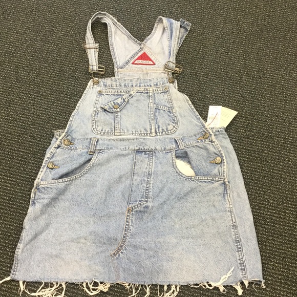Pacsun vintage denim skirt overalls M