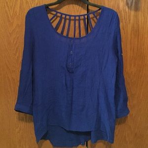 Royal Blue 3/4 sleeve