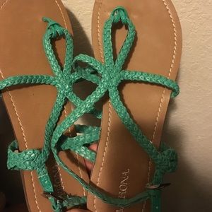 Teal Sandals from Target