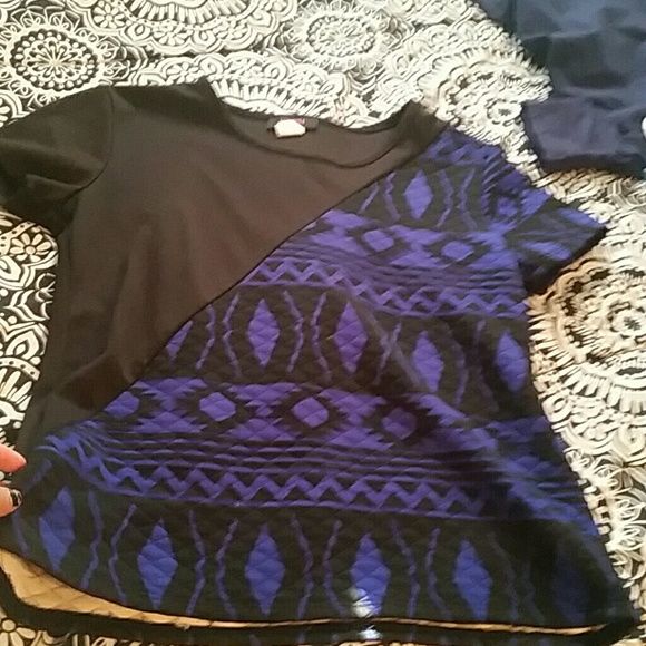 Black and blue shirt