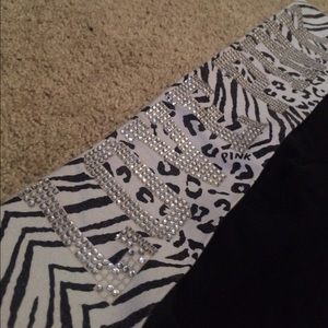 PINK Jeweled Yoga Shorties