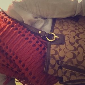 Brown/Tan Coach Purse