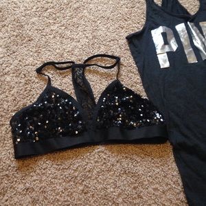 Lace & Sequin bralette from PINK