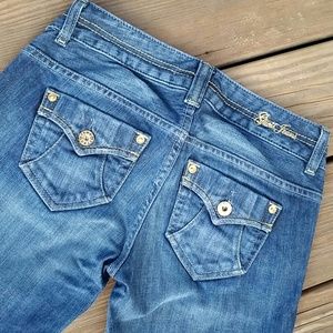 Women's GUESS flap pocket bootcut jeans size 26