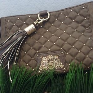 Juicy couture quilted grey crossbody
