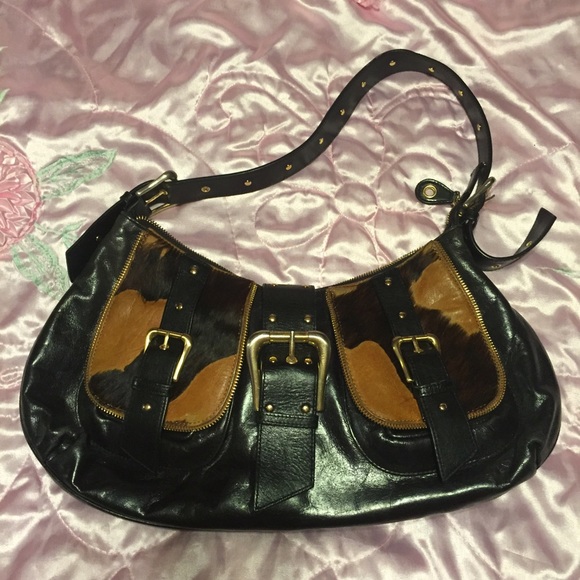 Sondra Roberts Cow Hide Handbag