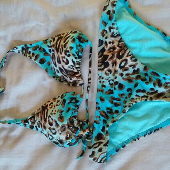 Cheetah print bikini