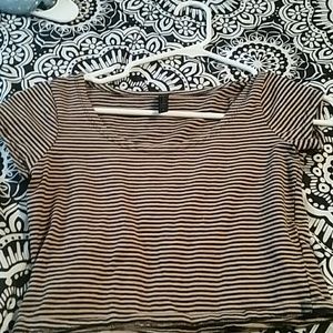 Brown crop top