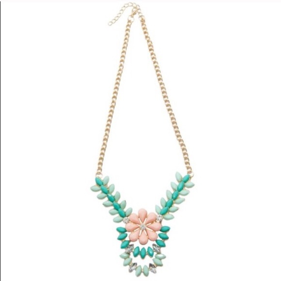 🔥Hot Price🔥 Floral Ivy Minty Necklace - Picture 2 of 4
