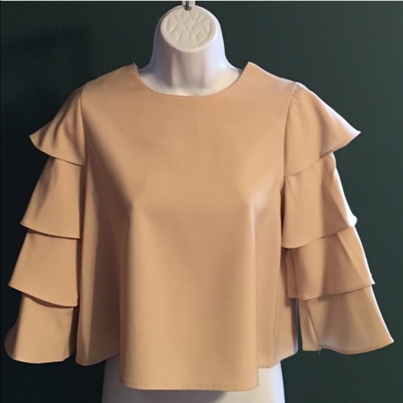 Tops - HP TIERED SLEEVE CROP TOP