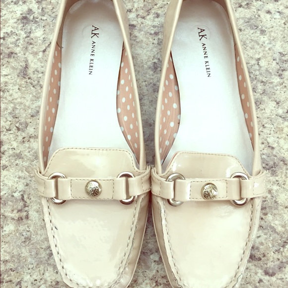 Anne Klein patent leather loafers